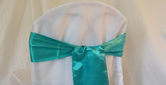 Chair cover rental and sash rental for your Chicago area wedding